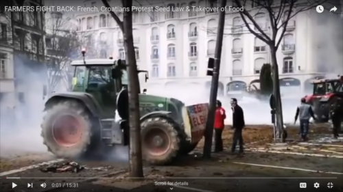 Farmers fight back: French, Croatians Protest Seed Law & Takeover of Food